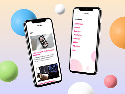 Blog UI | Trend app concept app design app designer app designers app ui blogging design designer ui