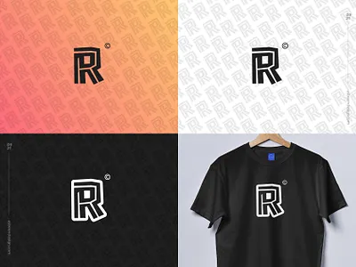 Letter Challenge -R- Monogram abstract clean design initial letter logo minimalist r urban