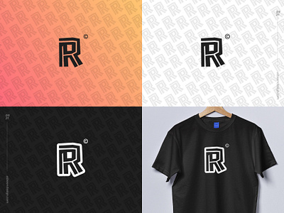 Letter Challenge -R- Monogram abstract clean design initial letter logo minimalist r urban
