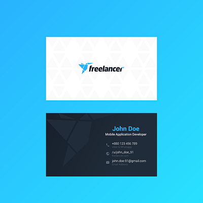 Business Card - Design adobe xd business card design