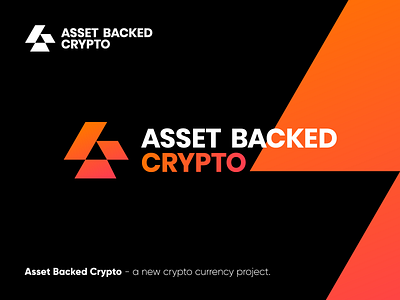 Asset Backed Crypto - Logo Design Exploration (for sale) a letter logo bitcoin brand identity branding crypto design for sale unused buy identity identity design logo logo design logo designer logotype mark media tech digital meta metaverse symbol triangle verse