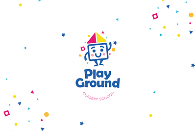 PLAYGROUND Nursery School Logo Design app branding branding and identity brandingagency design dribbblers dribbbleshot illustrator logo logodesign logoinspiration typography vector