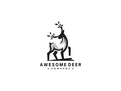 Awesome Deer branding deer deer logo design flat icon illustrator logo logos minimal photoshop set