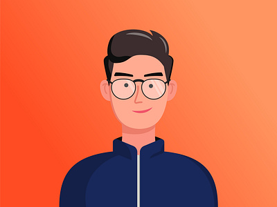 My Own Avatar avatar avatar design avatardesign avatars branding design flat glasses idenity identitydesign illustration illustrator jacket man myself people people illustration vector