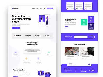 Landing Page Template adobexd ai branding illustartor illustration illustrator landing page landingpage organization service ui uidesign uiux ux vector web web design website xd