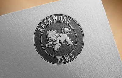 Blackwood Paw Badge Logo Design badge branding design illustration illustrator logo logo design retro badge vector vintage