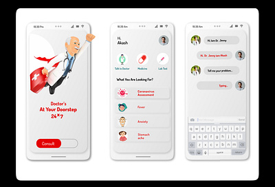 Online Doctor Consultant concept app design doctor online doctor uidaily uidesign uiuxdesigner uxdesign