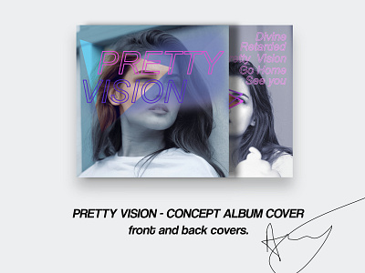 Pretty Vision - Concept Album Cover designed by Shinn album art album artwork album cover album cover art cover art minimalist simple