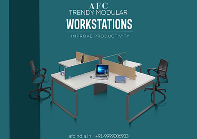 AFC FURNITUR SOLUTIONS (WORKSTATIONS) brand branding design graphics illustration illustrator motiongraphics photoshop procreate promotion promotional design typography vector