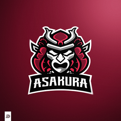 Asakura eSports Logo branding esportlogo esports esports logos for sale gaming gaming logo illustration japanese logo logos samurai vector