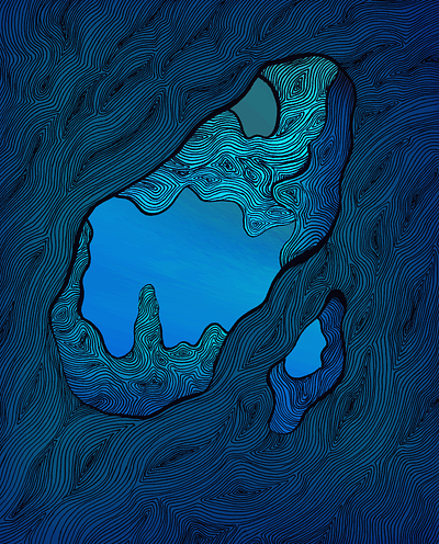 Underwater design digital design digital illustration digitalart illustration illustrator lake lineart stylized underwater water