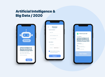 Artificial Intelligence / 2020 app illustration