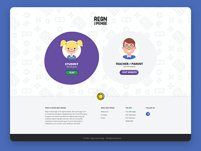 Regn med Penge branding & web design branding design fun fun website graphic graphic design illustration kid kids kids app logo math maths ui web web design web designer webdesign website website design