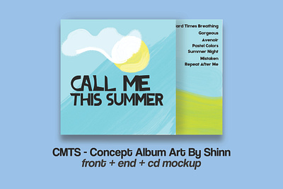 Call Me This Summer - Concept Album Art by Shinn. aesthetic album art album artwork cover art cover artwork minimalism simple summer