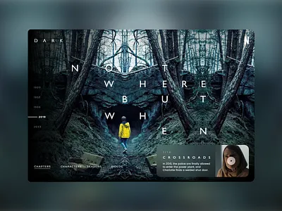 Dark week #3 dark dark app dark serie design mondrianizm netflix serie ui uidesign ux uxdesign