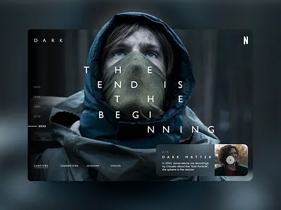Dark week #6 dark dark serie design mondrianizm netflix serie ui uidesign ux uxdesign
