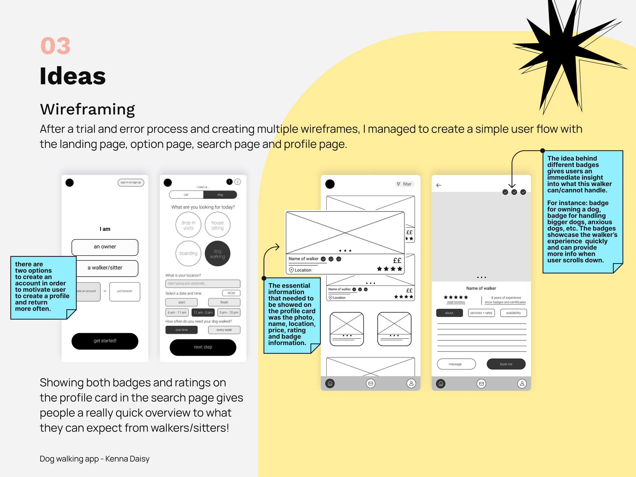 Ruff Ruff dog walking & services by Kenna Daisy on Dribbble