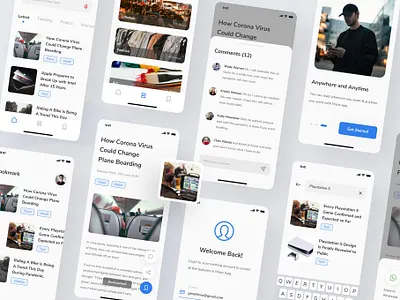 Maos - News and Reader App UI Kit app app design clean interface interfaces ios minimal mobile news news app read reading app ui ui design ui ux ui ux design user experience user interface ux ux design