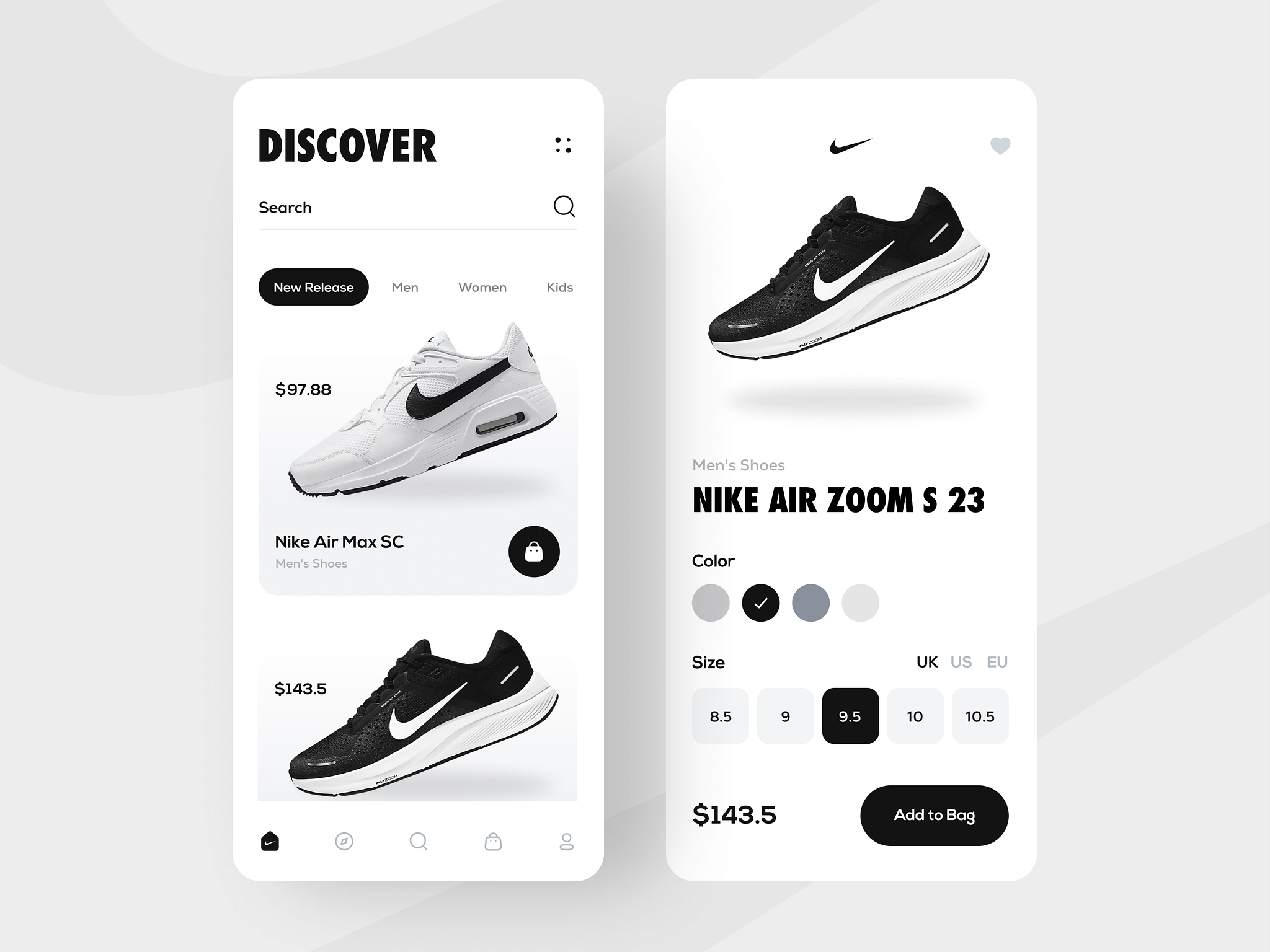 Shoes Nike Shoes App Design by Shahruk Ahmed on Dribbble