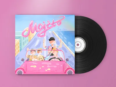 Mojito amazing design digitalart drawing illustration mojito pink procreate