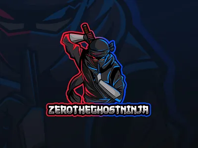 Ninja Esport Logo "Zero The Ghost Ninja" asia commision work esport esportlogo gaminglogo logo logodesign mascotlogo ninja mascot logo design sports