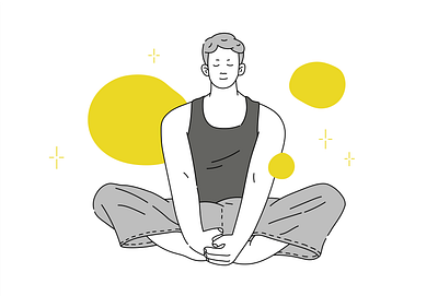 Yoga asana characterdesign flat illustration vector yoga