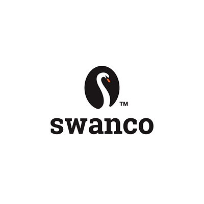 swanco (coffee) animal bean bird clever coffee creative design drink logo minimal negativespace simple swan