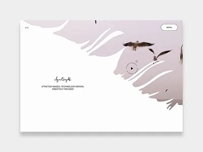 Seagulls 22 agency motion nav navigation portfolio typography video website