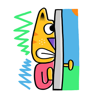 Quarantine Stickers 1 cartoon character childrens colorful covid cute flat fun giphy illustration illustrator procreate quarantine stickers toddler