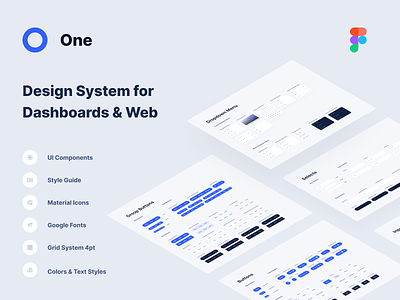 New One Design System 🔵 application components craftwork design design system icons illustration landing layouts logo marketplace ui vector web website