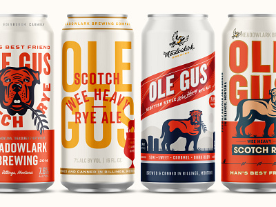Meadowlark Brewing | Can Design beer beer can design beer design branding brewery branding brewery designs can design craft beer design system dog icon design illustration packaging design typography