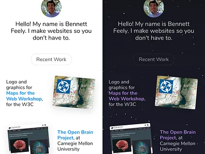Light/Dark Modes css css3 dark dark mode html html5 light mode mobile night portfolio stars ui website