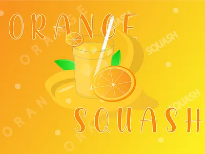 Orange Squash branding design design art flat design food illustration illustration illustration art ui vector vector illustration