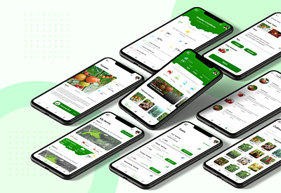 Agriculture App Design agrib agriculture agriculture business consulting agro app design forum fruits mobile post ui ux weather