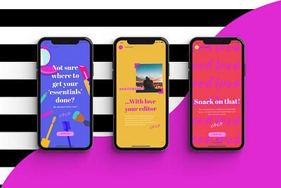 Instagram story templates advertising brand design branding colourful content design content marketing design instgram story layoutdesign template templatedesign typography