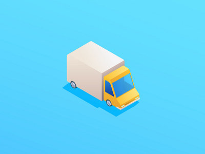 Truck icon fleet management gradients icon illustration isometric isometric design isometric icons truck truck icon vector