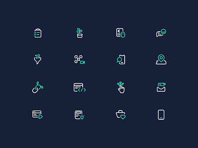 Marketing Icons abstract icon set icons marketing modern outline simple