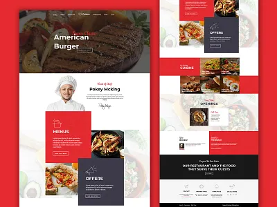 Cuisine design ui ux web development website design