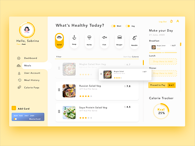 Drag and Drop Meal Plan app application calorie meal plan ui design food ordering app food ordering ui ux food ordering ux meal planner meal planner app meal planner ui meal saas menu ui menu ui ux saas app ui ui ux user interface ux web app