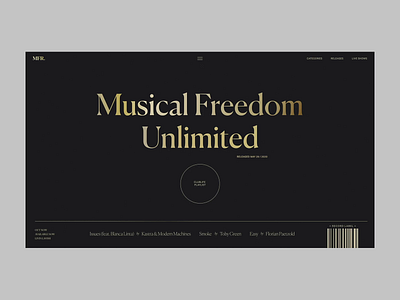MFR Intro Animation animation design fashion interaction interface motion promo typography ui ux web website
