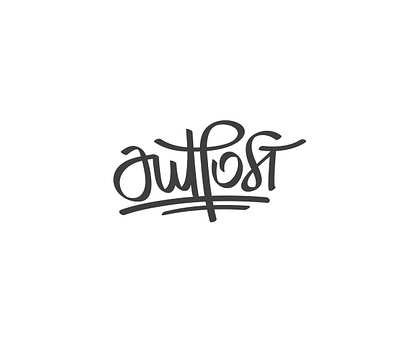 Outpost Tag branding design logo logotype typography vector
