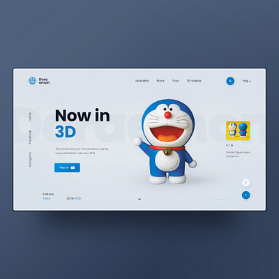 Doraemon UI design concept behance designer designs digital marketing doraemon logo design ui design ui designer ui kit ui ux ui ux design user interface design ux design ux designer ux research ux ui web design web designer web development website design