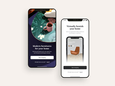 Onboarding screens UI design adobe xd app design app designer augmented reality ecommerce figma mobile mobile app mobile app ui design onboarding screen onboarding ui shopping app sketchapp ui ui design ui kit ui ux design 应用 应用界面 设计