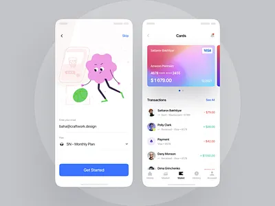 Knick-knack illustration in UI app application craftwork design illustration typography uiux ux vector walkthrough