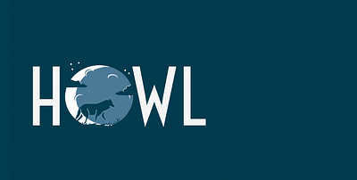 Howl brand design branding dark illustraion logo wolf