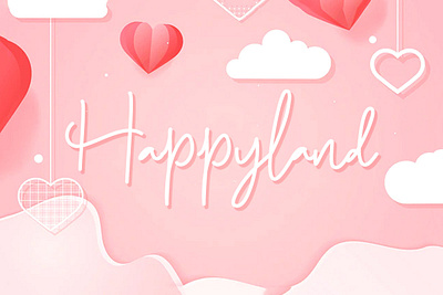 Free Happyland Script Font bold clean connected contemporary cool cursive elegant fancy font handmade handwriting handwritten heavy hipster informal marker paint paintbrush painted script