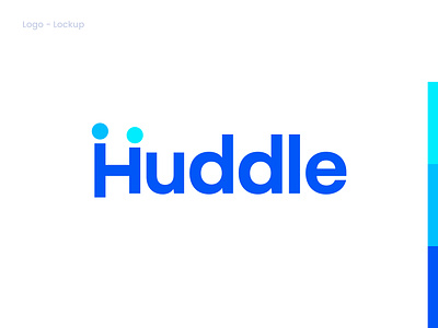 Huddle - Logo brand identity branding chat app clean connection design growth h logo hire huddle icon learning linkedin modern network simple social technology ui workmark