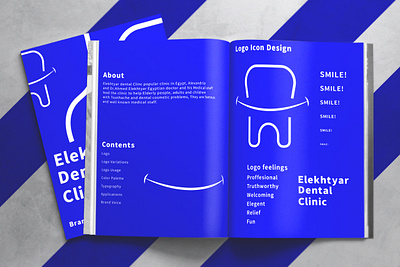 Brand Book Elekhtyar Dental Clinic brand exploration brand identity branding branding design branding inspiration design illustration logo typography vector