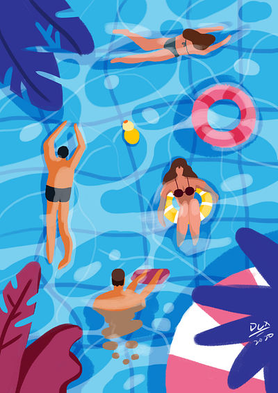 Summer sunshine illustration