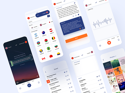 Camera Translate App UI camera app languages nguyen trang translate ui illustration uiux
